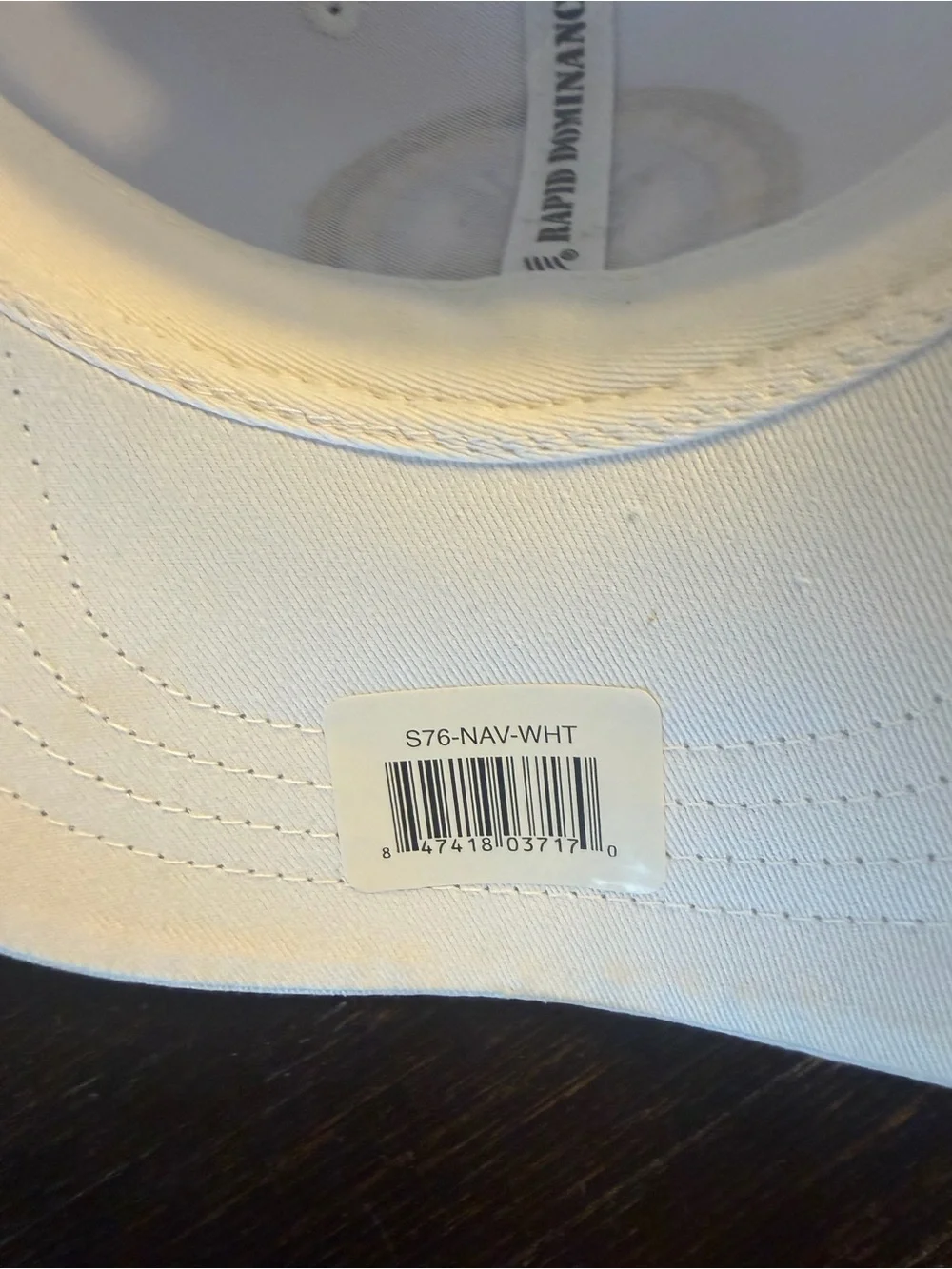 United States Navy Embroidered White Baseball Cap